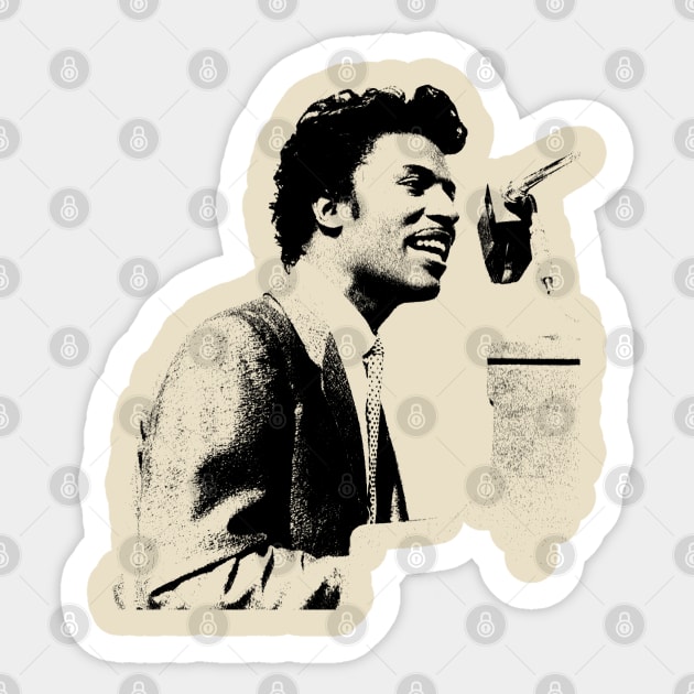 Retro Little Richard Sticker by GekNdangSugih